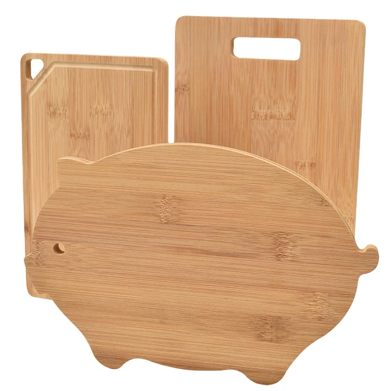 Animal Pig Shaped  Irregular Wood Chopping Board Breakfast Pizza Bread Cutting Board Kitchen Bamboo Chopping Blocks Cutting Food