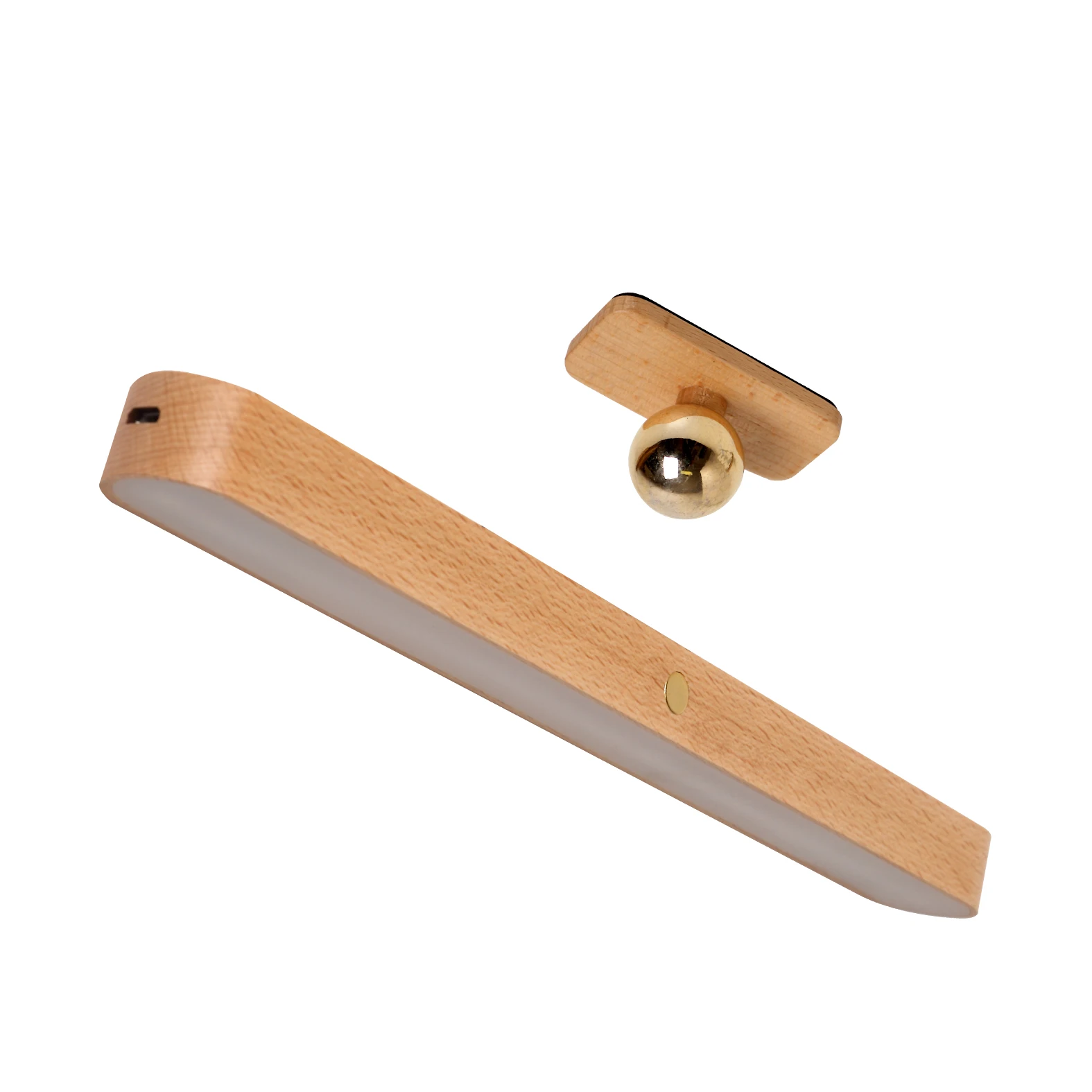 2024 The Hot Selling Three Adjustable Wooden Mirror LED Lamp in Front of The Wardrobe Mirror Night lights Smart home products