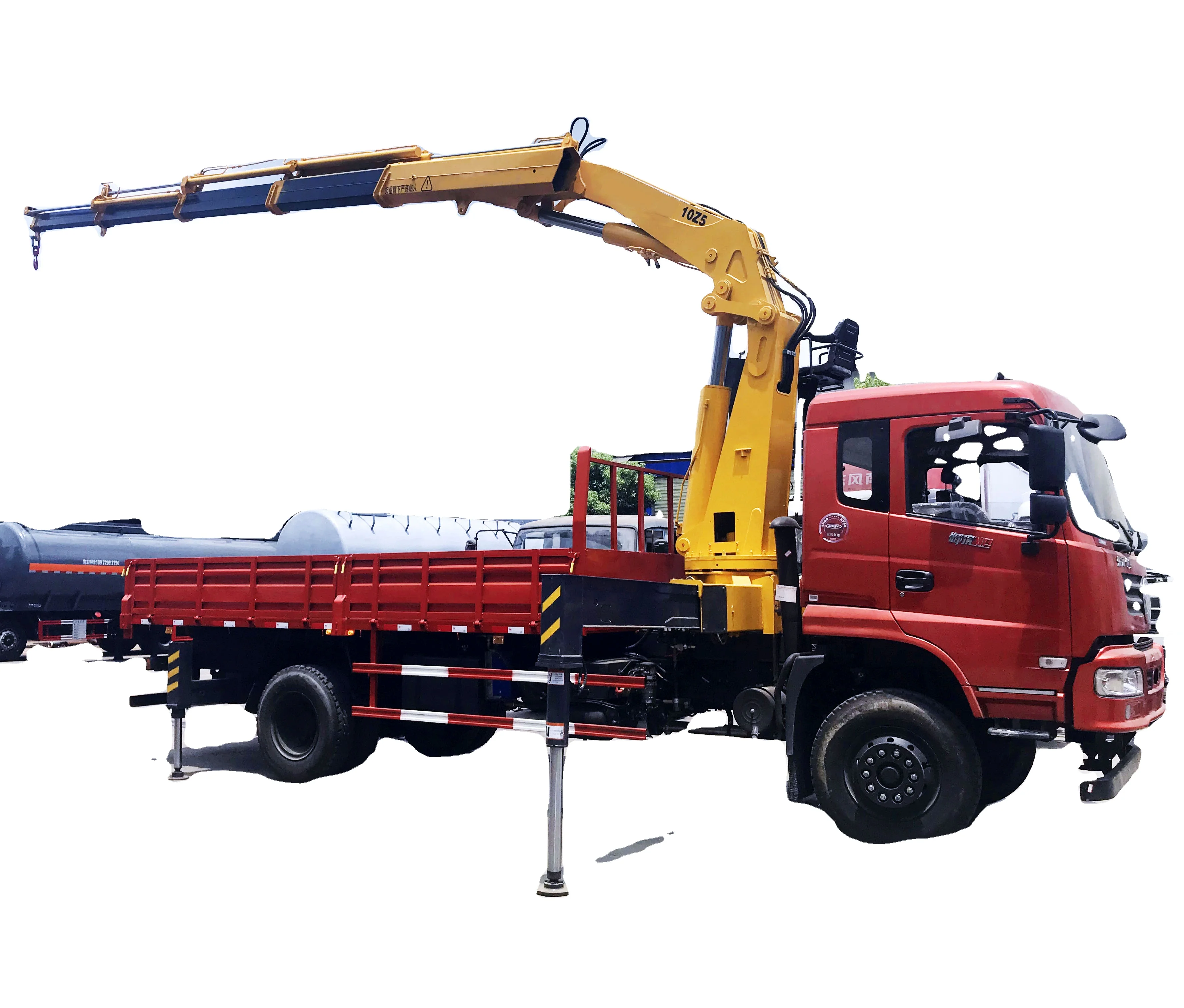 Dongfeng 8X4 Cargo Truck with 8 Ton Knuckle Boom Crane Truck Mounted Crane