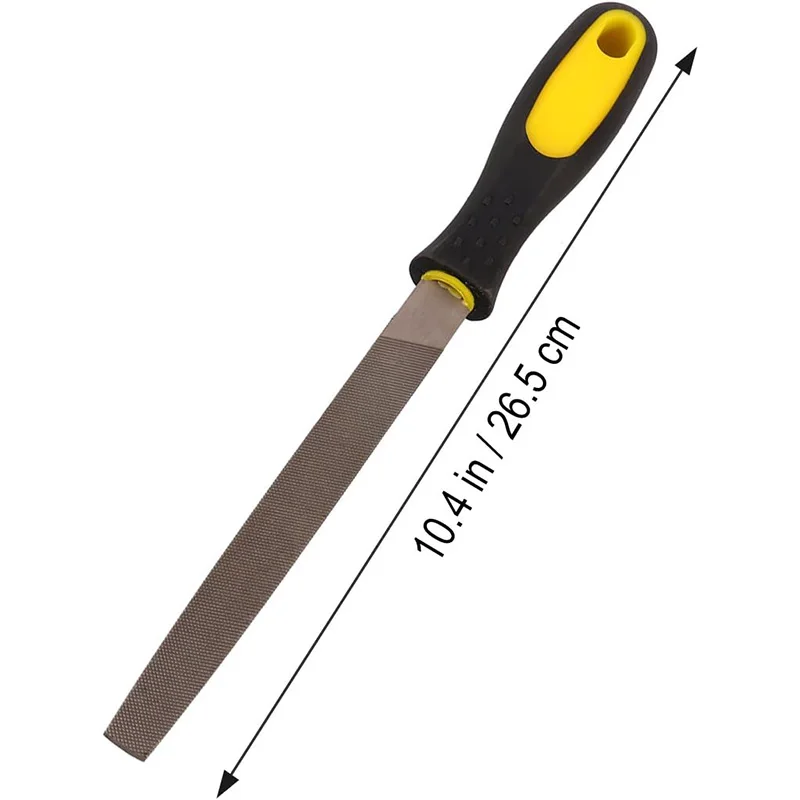 Hebei factory customized t12 high carbon steel rasp file flat wood file triangular files with soft handle