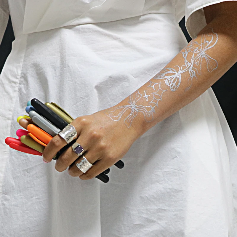 GP Eco-friendly Body Art Pens Temporary Color Body Skin Art Pen With DIY Drawing Washable Tattoo Skin Marker Pen