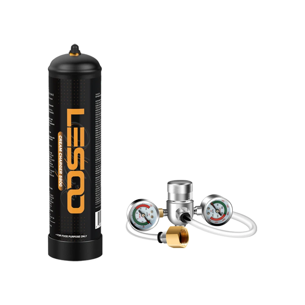 Lesoowhip Food Grade 580g Wholesale Gas Custom Cream Charger 580G Whipped Craem Charger