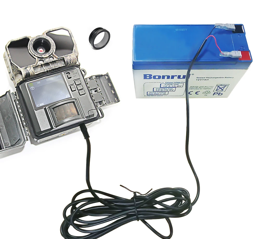 21 Year Factory Keepguard Tail Camera power cable 3 meters external DC5521 Connecting Wires for game cameras