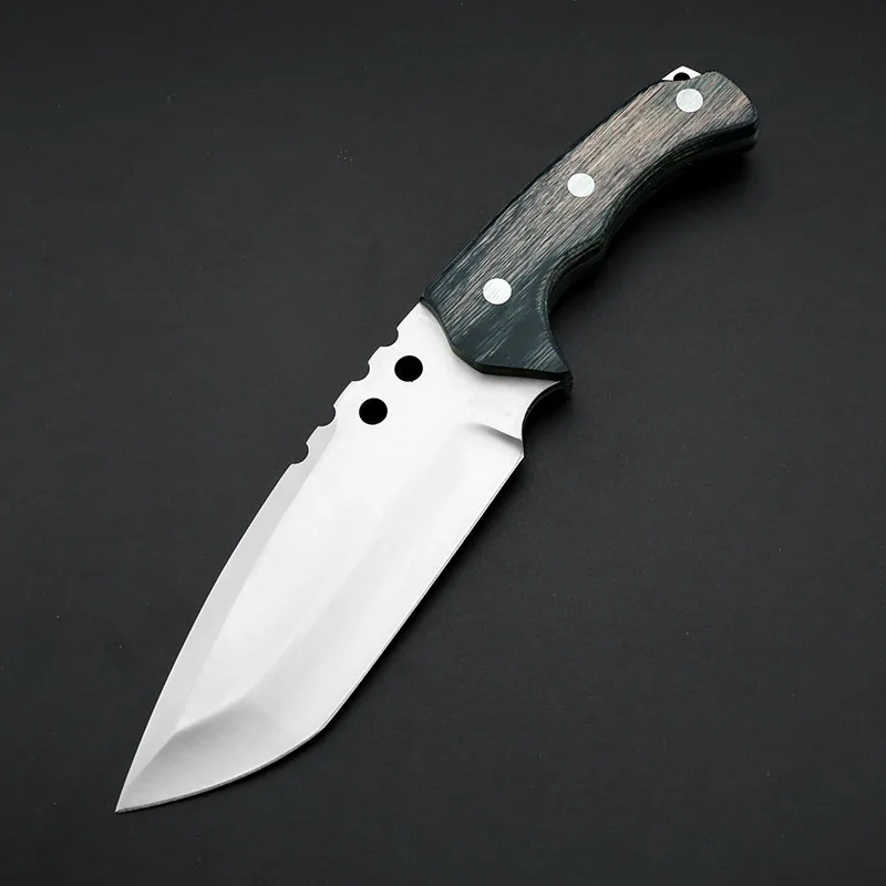 Outdoor Camping Hidden Canyon Hunting Knife Saddle Mountain Skinner Fixed Blade Knife Integral Hunter Knives with Wood Handle