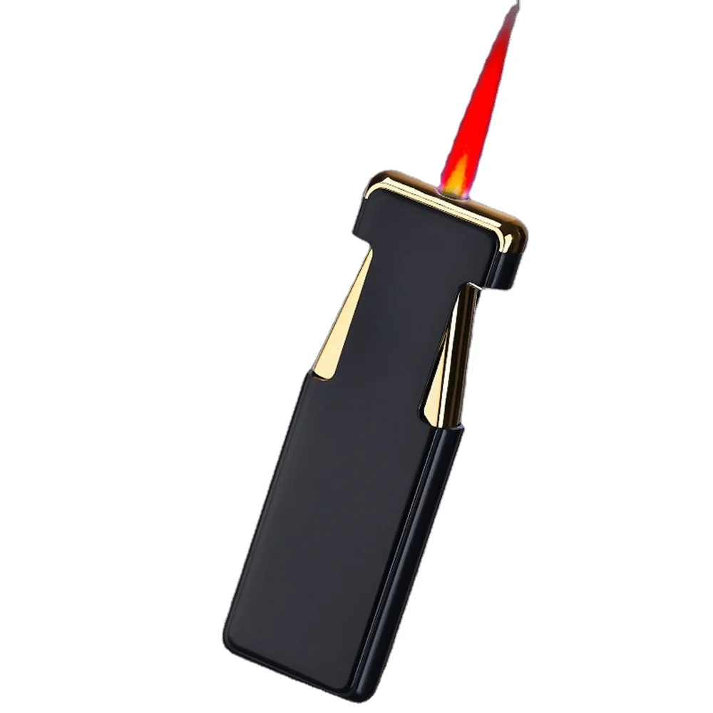 Promotional gift portable dual switches red flame windproof wholesale cigarette lighter