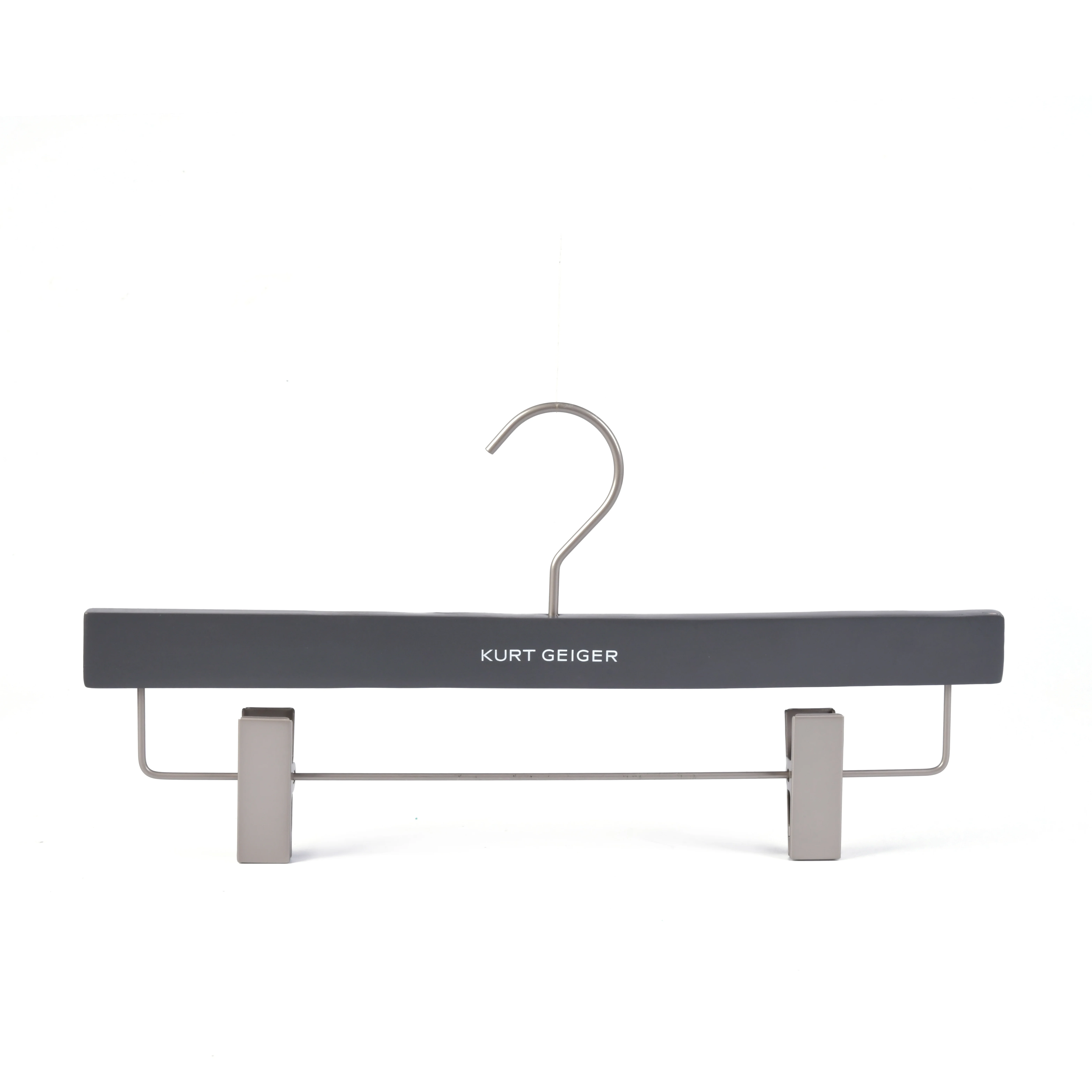 Fashion logo wooden clothes hangers customized for shop display