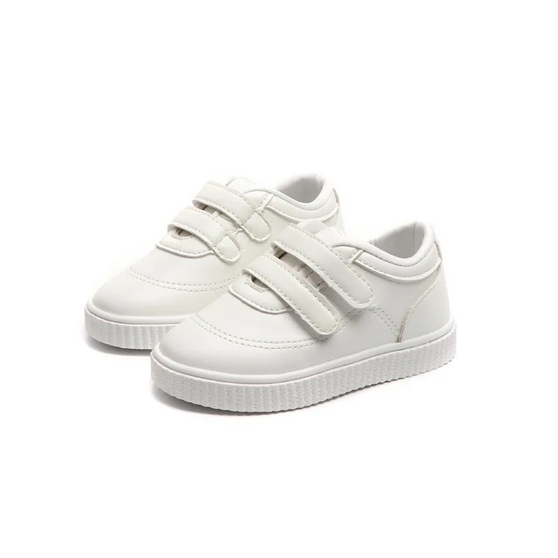 2023 White Children Girls Boys Anti Slip Soft Bottom Sneakers Comfortable Toddler Outdoor Casual Flat Kids Sports  Shoes