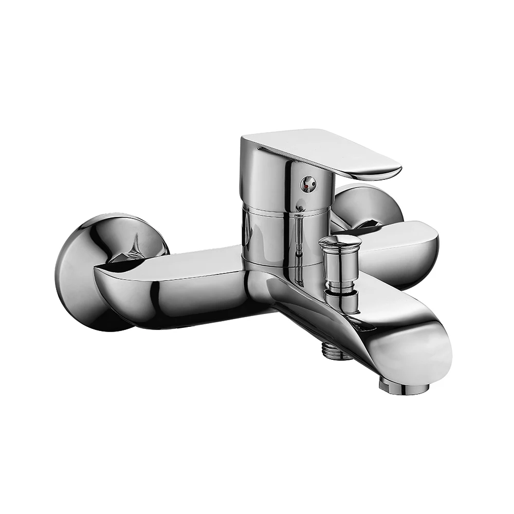 Wholesale Two Hole Hot and Cold Bathroom Faucets Single Lever Zinc Body Water Bath Mixer Bathtub Taps