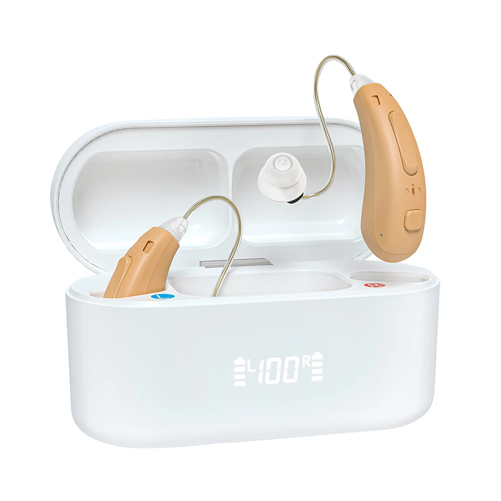 WDRC 16 Channels Rechargeable Digital Portable China Ric Hearing Aids For Seniors and Adults