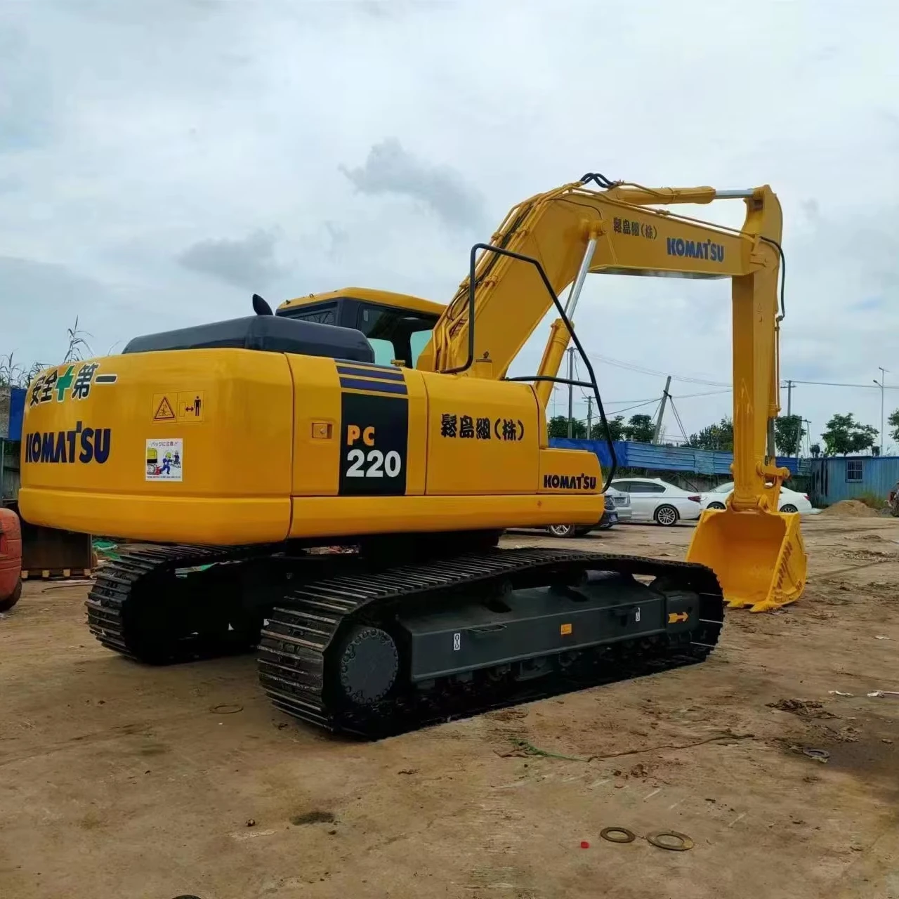 Used front end earth-moving machinery excavator KOMATSU PC220 PC 220-7 PC 220-8N1 22tons engineering construction equipment