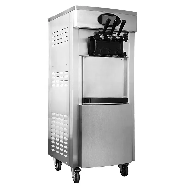 Soft Serve Ice Cream Machine Wholesale 3 Flavor 304 Stainless Steel Ice Cream Maker Machine CE Approved