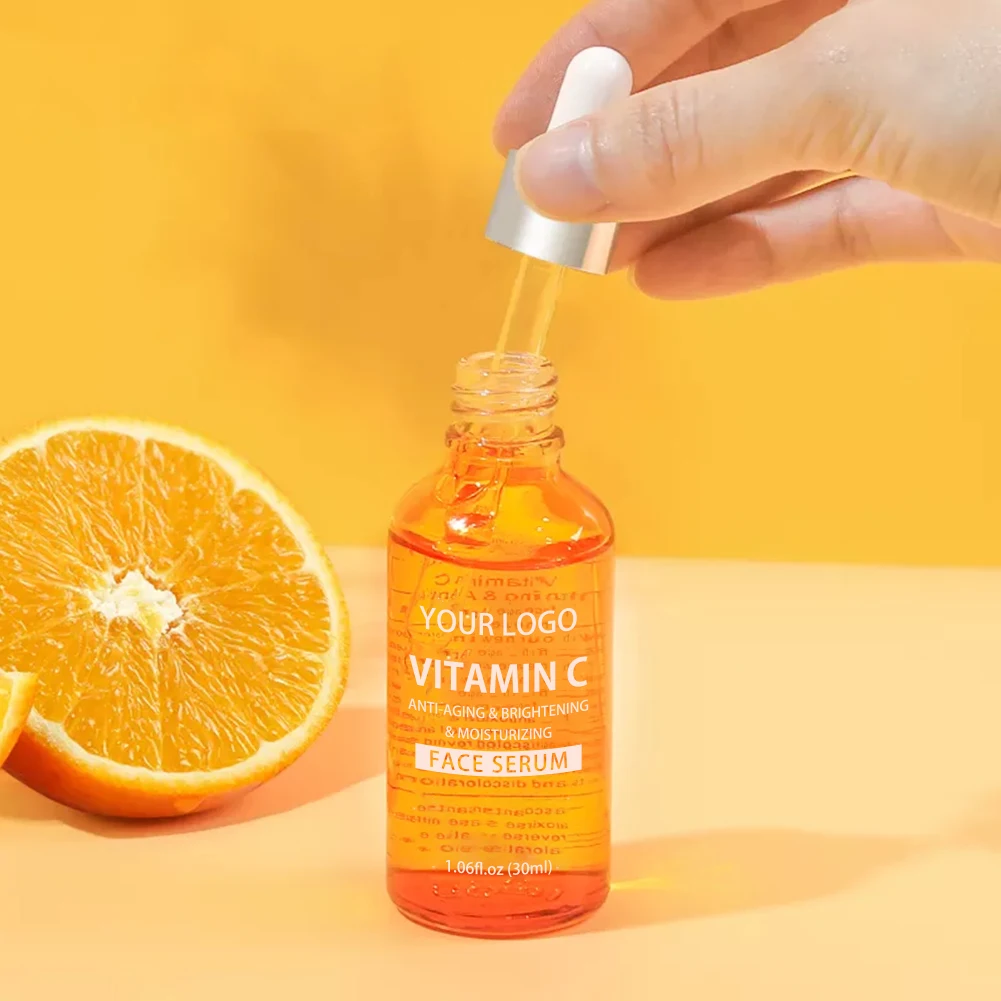 OEM Beauty Vitamin C Hyaluronic Acid Facial Serum Moisturizing Collagen Skincare Serum Set Whitening Anti Aging Face Serum