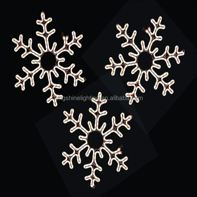 Hot sales Christmas decoration chasing LED Snowflake Motif Light