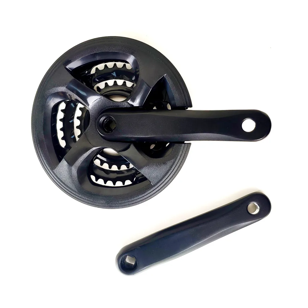28/38/48T Steel 170mm Mountain Bike Crank Set Chain Wheel Crankset
