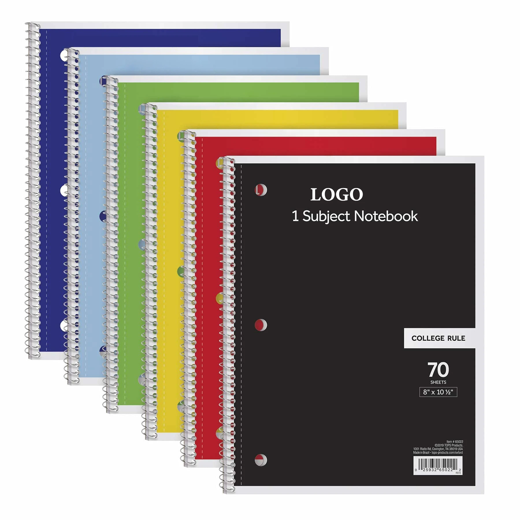 Оптовая продажа, оптовая продажа, заводская цена, индивидуальный дизайн, спиральный блокнот A4 с 5 предметами