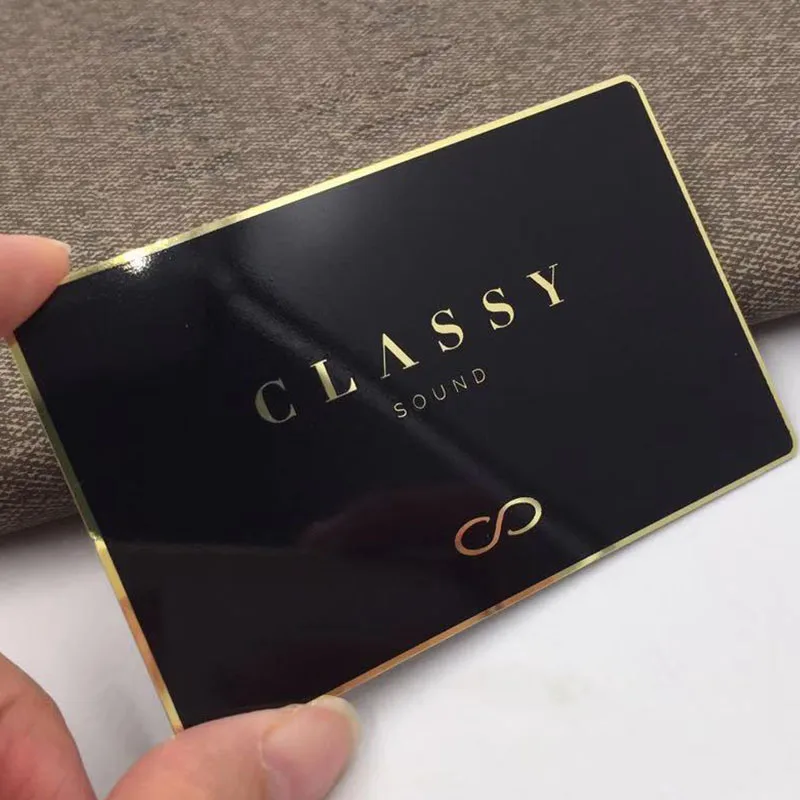 laser cut metal business card blank