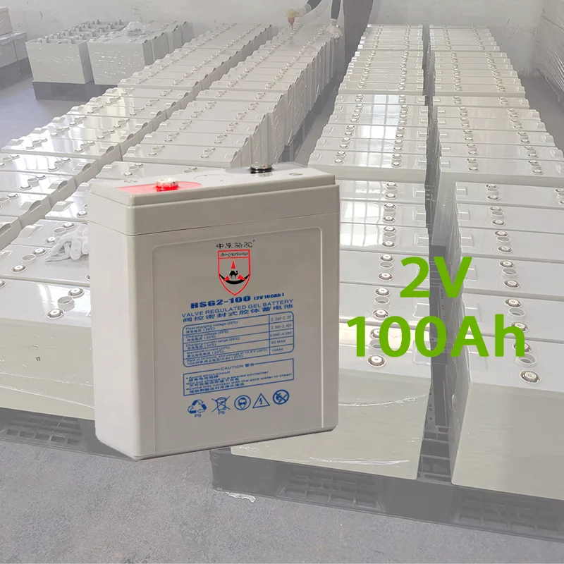 TOP SALE Deep Cycle Solar Gel Battery Agm 2V 100AH Lead Acid Battery Manufacturing Plant energy Storage Battery