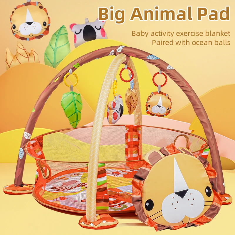 Choice baby playmats blanket infant activity carpet ball pit baby gym mat with hanging ocean balls early education toys games