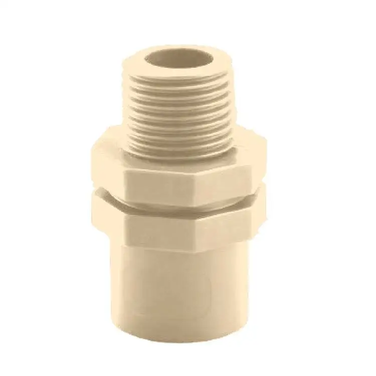 CPVC CTS ASTM D2846 cpvc hdpe Pipe Fitting ASTM long Plug yellow plastic fittings