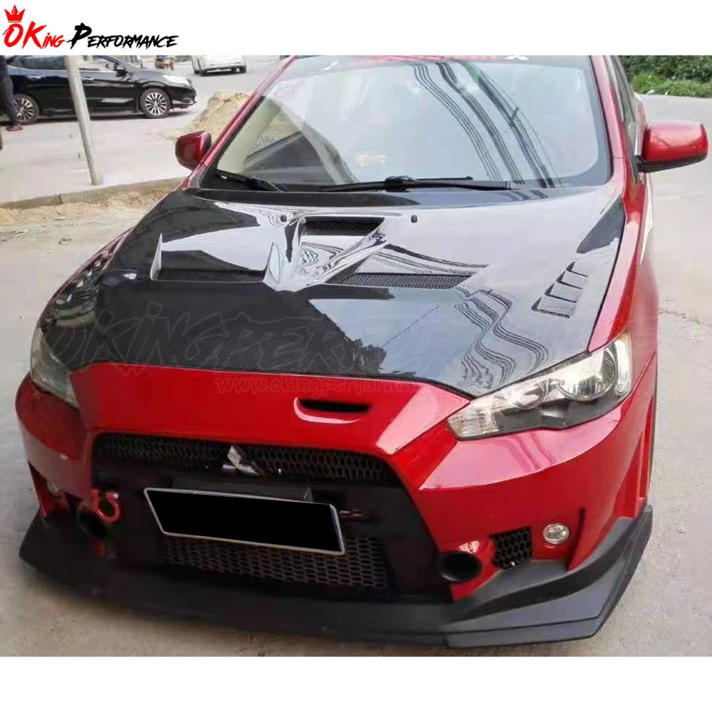 Стильные автомобильные аксессуары OKing из углеродного волокна для Mitsubishi Lancer Evolution EVO 10