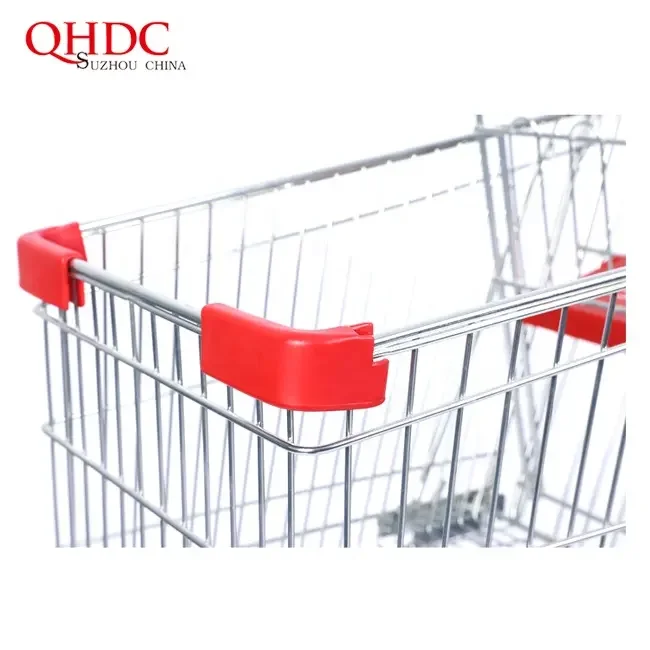 Cheap Price Asian Style L800*W510*H970 Mm Metal Handle Shopping Trolley Cart Supermarket
