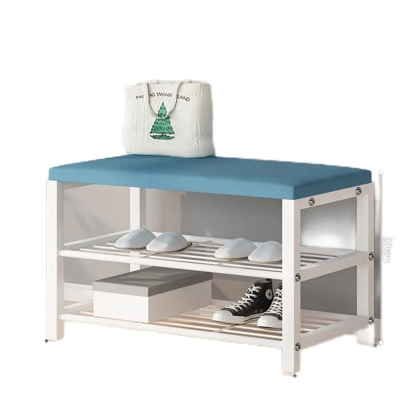 Double layered and multi-color options for shoe changing stools and household clothing stores