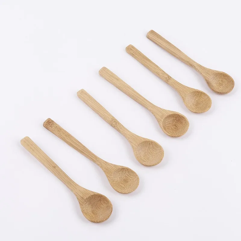 Straight handle coffee spoon  Kitchen Spice Spoon  Sugar Tea Scoop Cooking Tool Environmental protection bamboo spoon