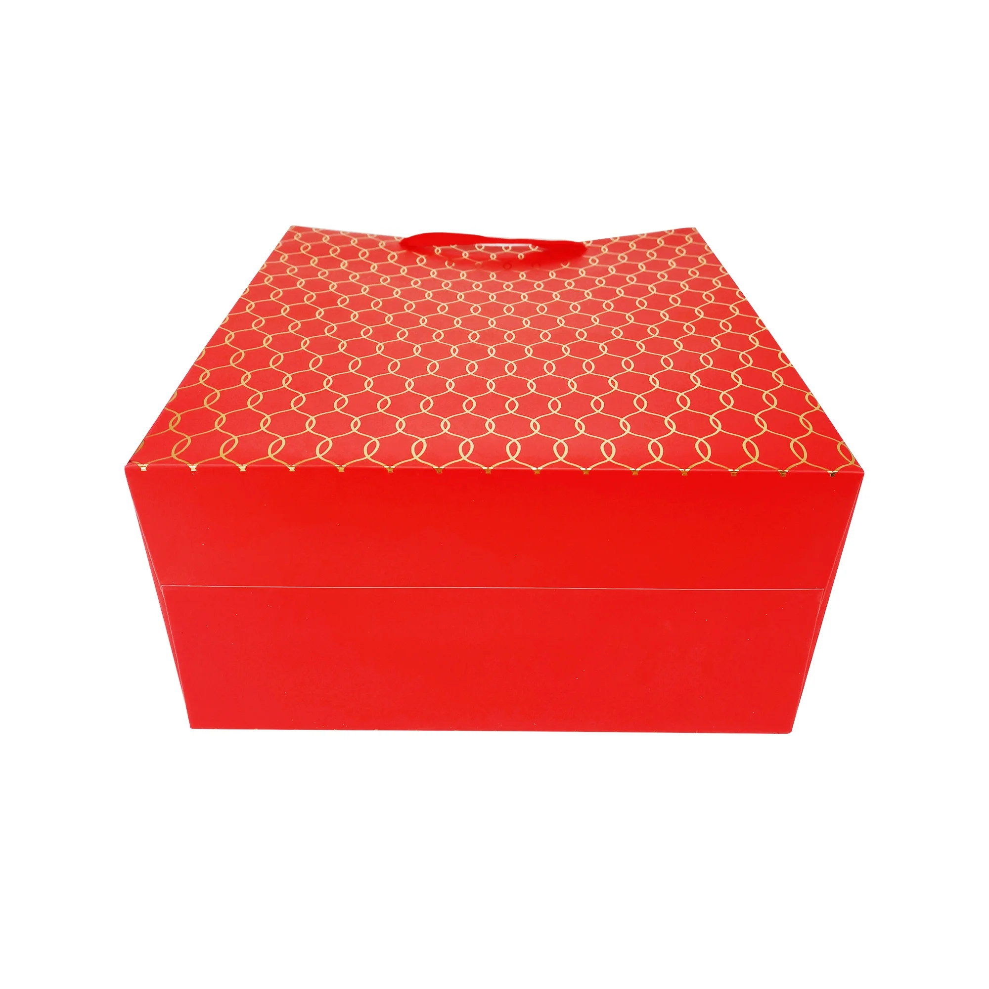 High End foil Paper bag candy bags Christmas new year Red packing cookie paper bags