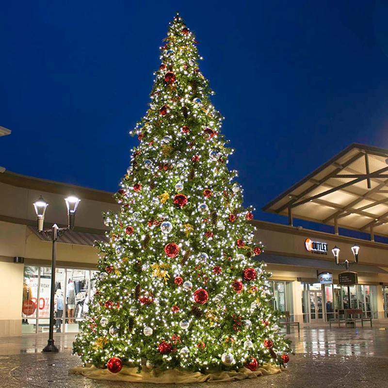 Hot selling 4M 5M 6M metal big Christmas tree outdoor giant Christmas tree