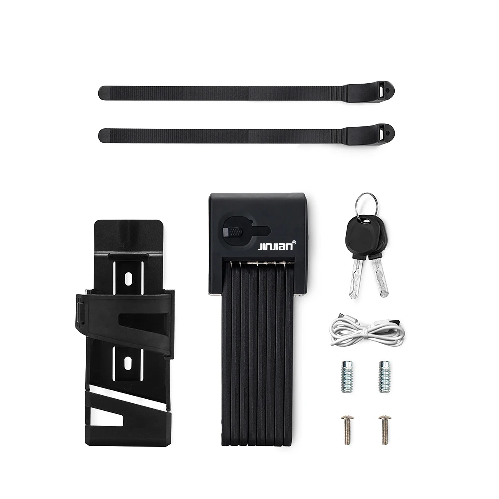 RTS New Ip67 Waterproof Hardened Steel Motorcycle E-bike Cycle Bicycle Bike Foldable Folding Fingerprint Lock