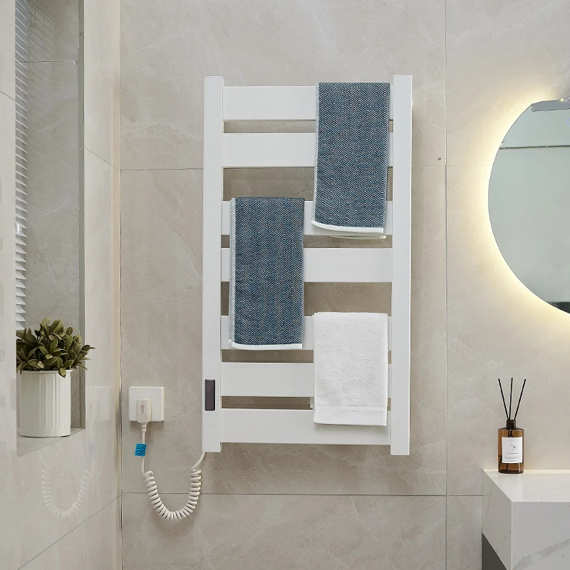 Bathroom Cream Wind Rail Towel Electr Heater Luxury Bucket Towel Warmer Drying Towel Constant Temperature Rack