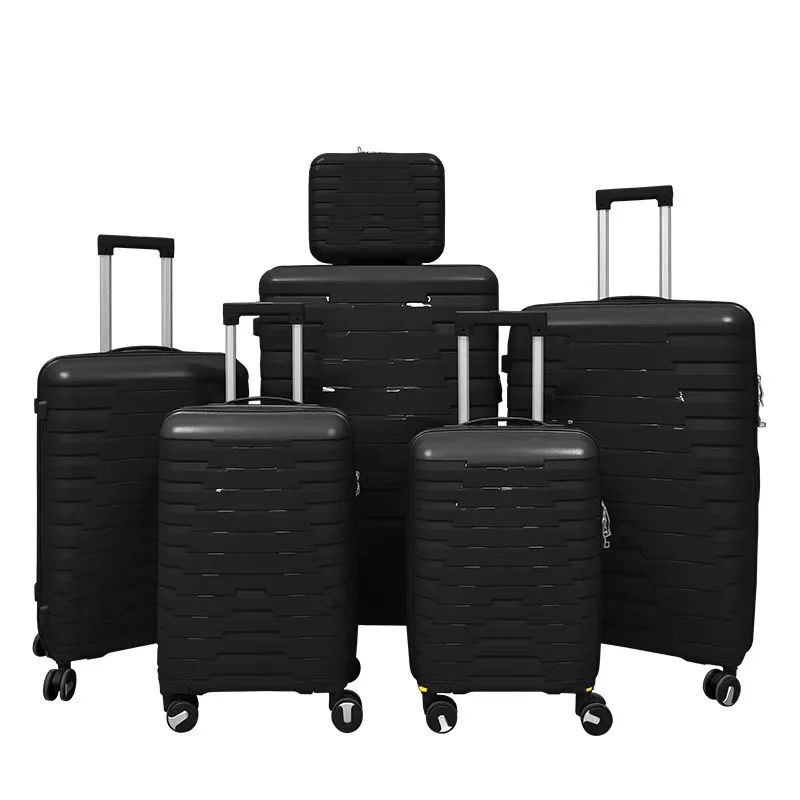 Wholesale Unisex Designer President Luggage Set 20/24/28 Inch Large Aluminum Suitcase 4 Spinner Wheels Nylon Material Travel