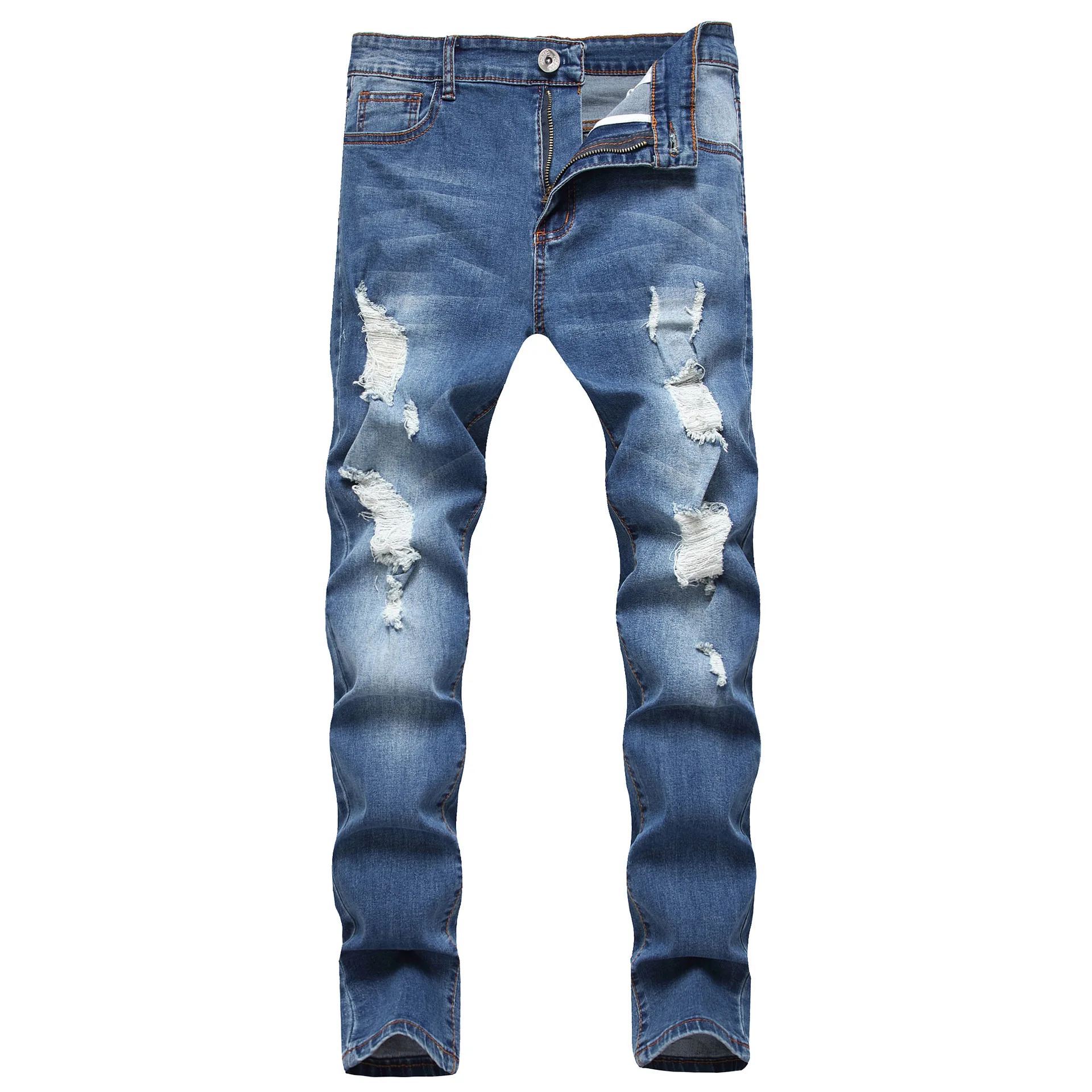 Hot selling Wholesale Classic Jeans for man Low MOQ High Quality Breathable Plus Size Sustainable  Men Skinny Jeans