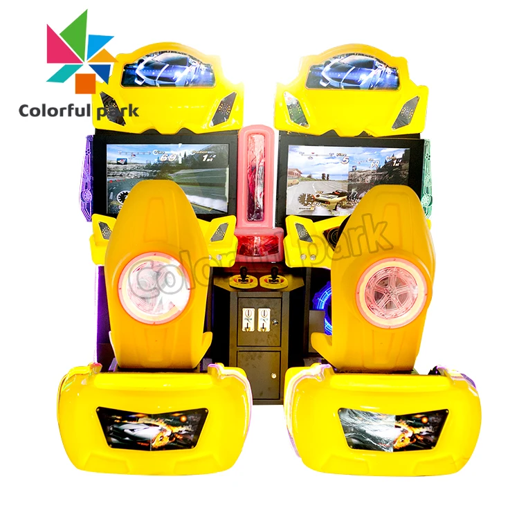 Coin-Operated Two-Player Rally Car Arcade Game Machine Plastic Material for Game Centers or Amusement Cranes