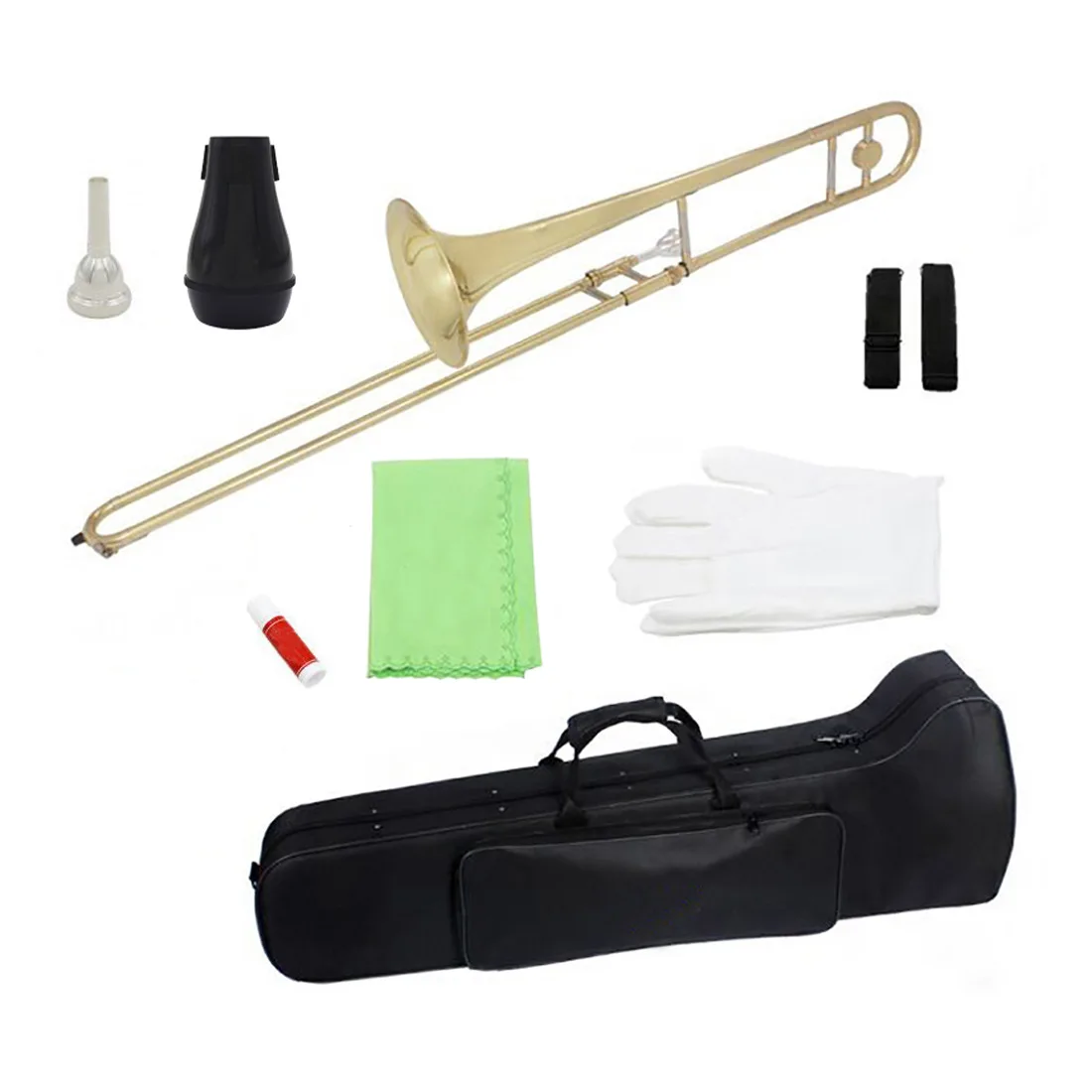 Плоский тенор инструмент для тромбона латунный материал тянуть трубку профессиональная лента тестовая трубка начинающих