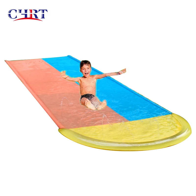 Okyrie Summer Inflatable Foldable Floating Row Water Slides Mat Summer Spray Water Toys For Outdoor Grass Game