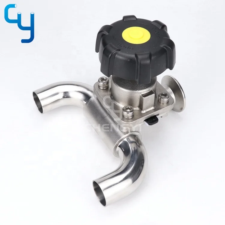Stainless steel sanitary diaphragm valve DN6-DN125