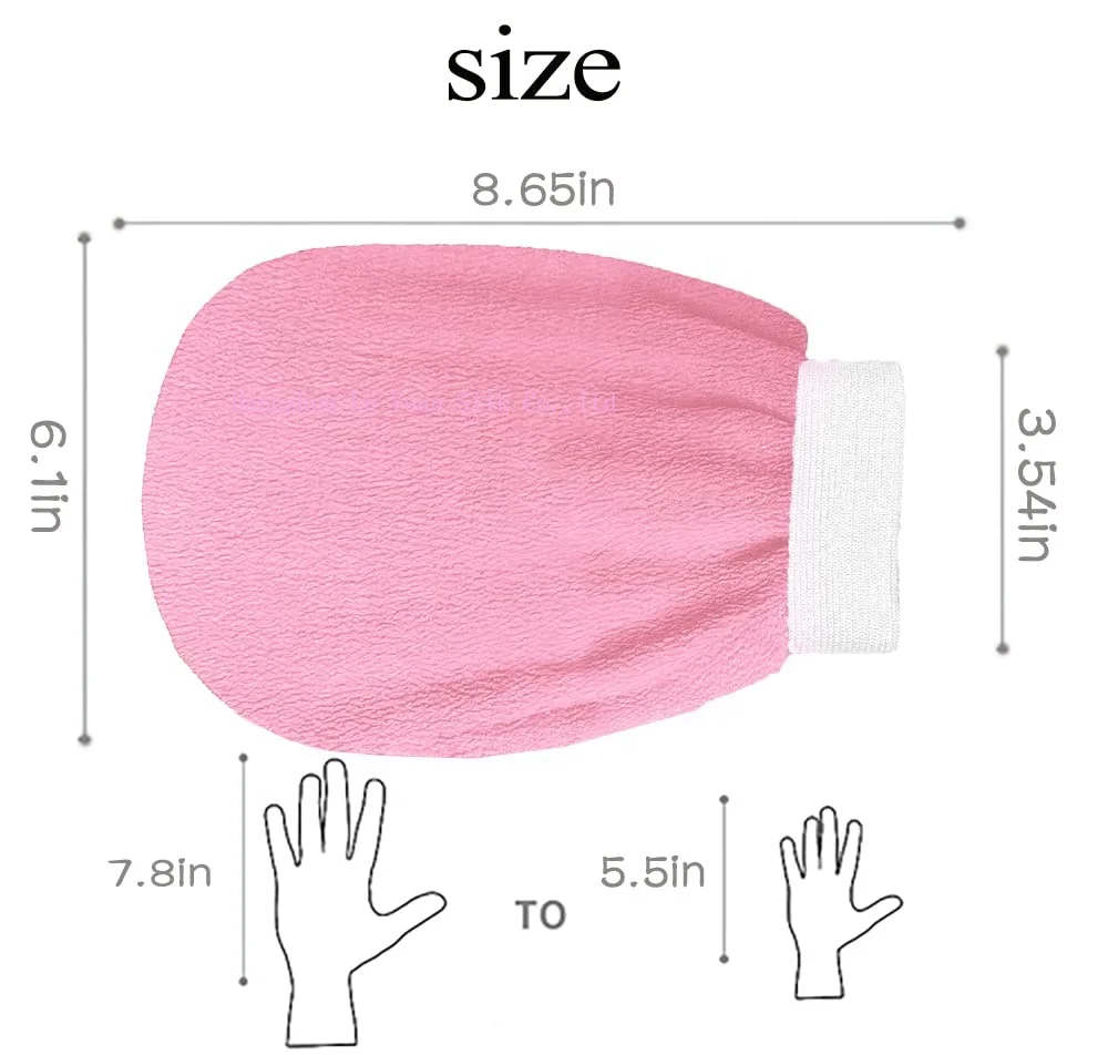 Hot Sale 150D Single Viscose Exfoliating Bath Glove Body Scrub Glove Removal Dead Skin Cleaning Body Mitt