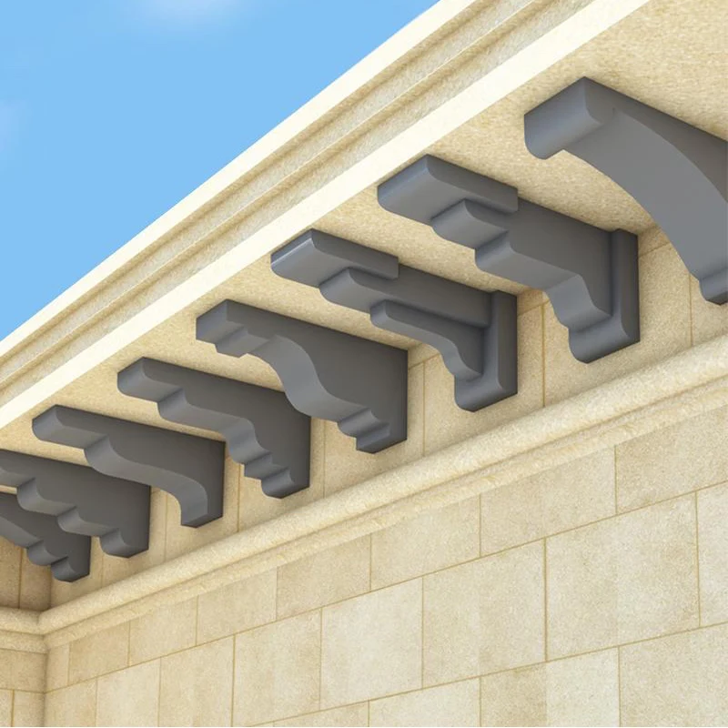 EPS Foam Cement Plaster Roman Column Pillar Window Frame Cornice Moulding EPS Styrofoam Exterior Moulding