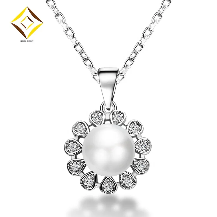 Light Luxury Fine Jewelry Natural Freshwater Pearl 925 Sterling Silver Pendants Wholesale Factory Price for Women Gift Wedding