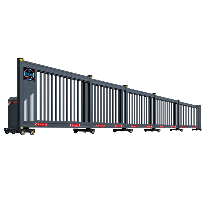 Industrial Driveway Entry Sliding Gates Automatic with Smart Electric Motor  Aluminum Alloy Main Gate