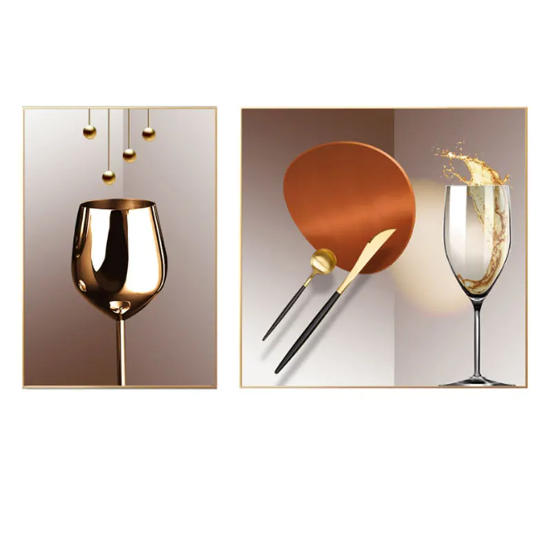 Абстрактный холст настенное искусство ресторан простая жизнь Холст принты Настенный декор для столовой