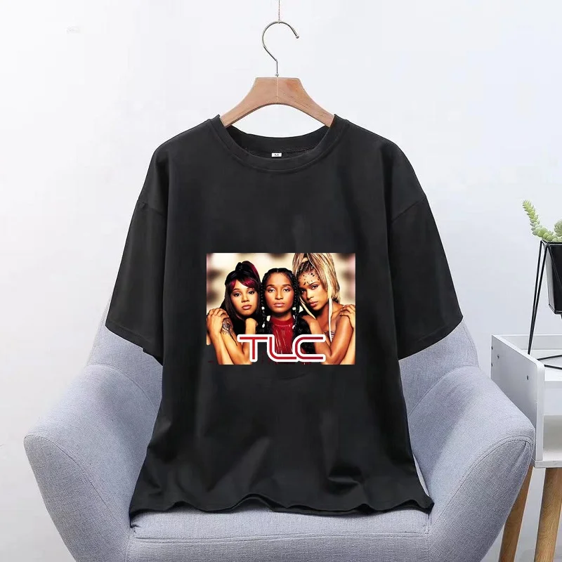 
TLC Graphic T Shirt Newly Hot Sale Funny T-Shirts Men Women Harajuku Shirt Hip Hop Tees Tops Streetwear Wholesale Clothes 