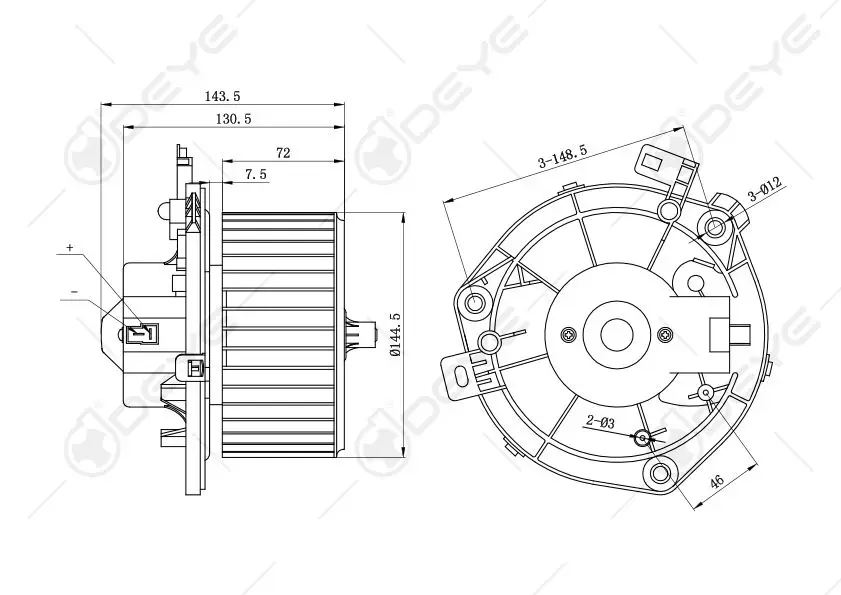 197630200 cheap air conditioner car auto dc blower motor for FIAT IVECO