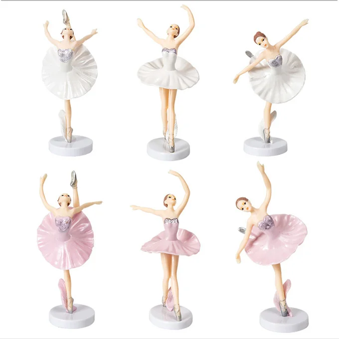 Ballerina girl toy with pedestal decoration toy cake toy Cake decoration for cake decorating