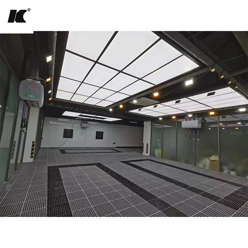 Eco-Friendly PVC Material Slip Resistant Car Repair Workshop 20 mm Thickness Cheap Interlocking Garage Tiles Flooring