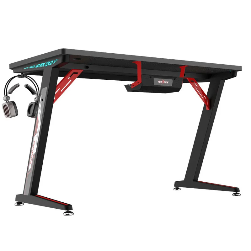 Gaming Table With Led Lights Pc Laptop Study Work Computer Gaming Desk