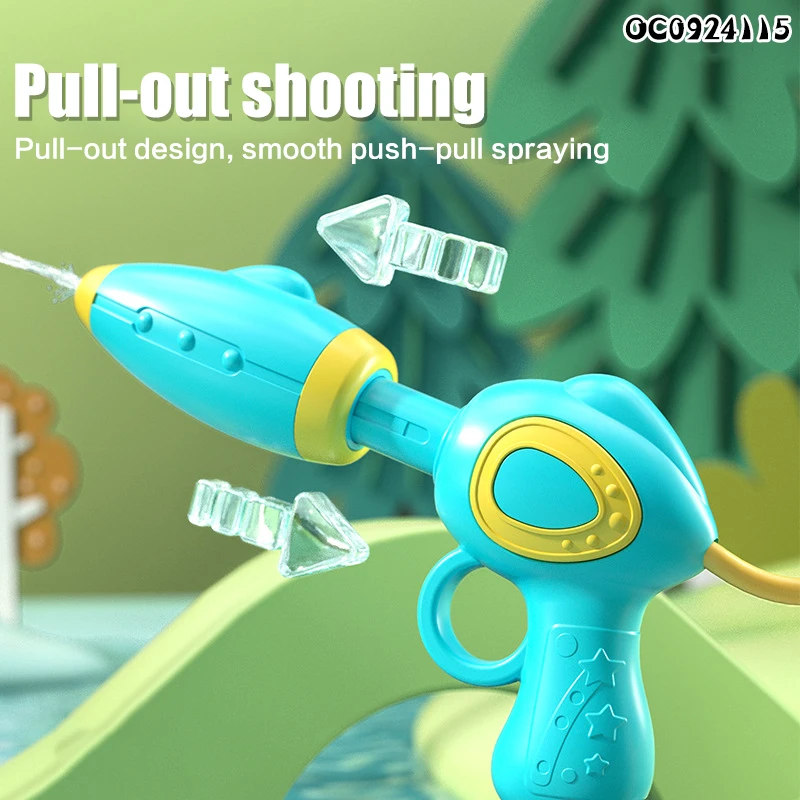 Summer cute shooting water lion kids backpack water gun high pressure toy