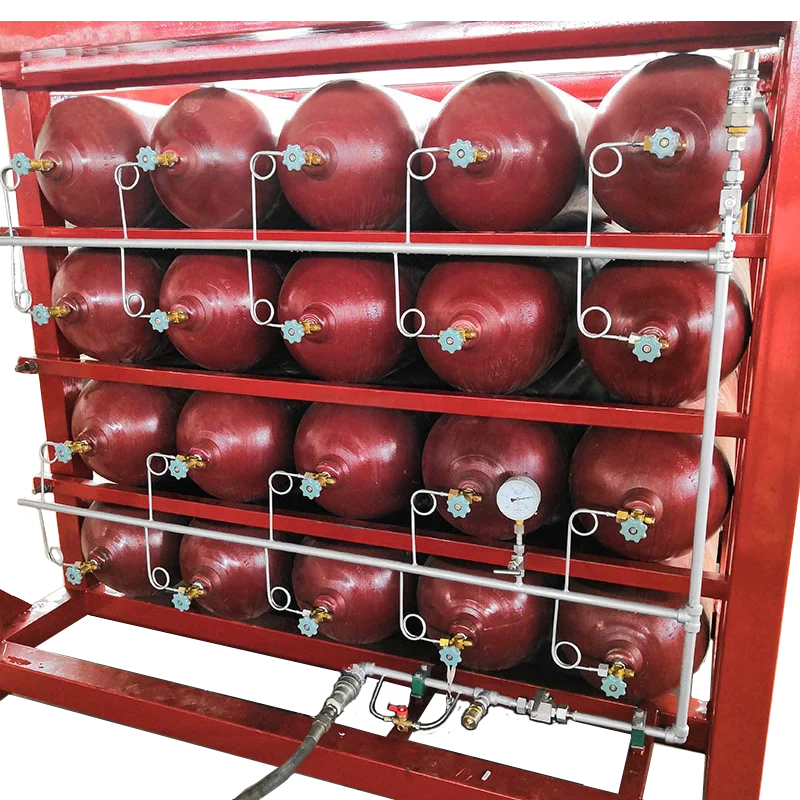 Mobile Cng Tube Skid Bundle Container Trailer For Natural Gas Transportation for  Natural gas LPG CNG generator