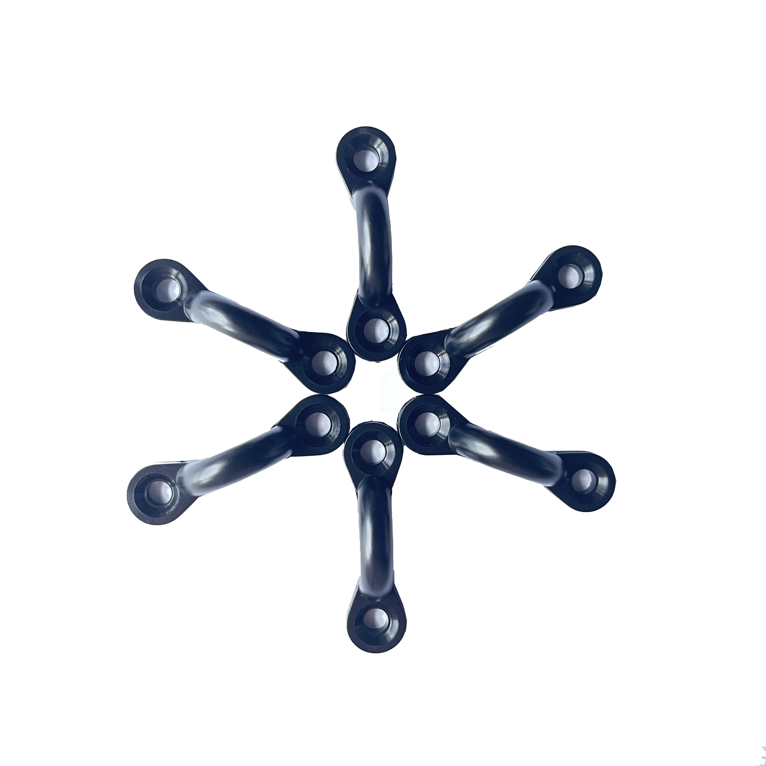 Pack of 6 Pad Eye, Tie Down, Kayak Deck Loops, Nylon Bungee Deck Loop with Scrws and Nuts